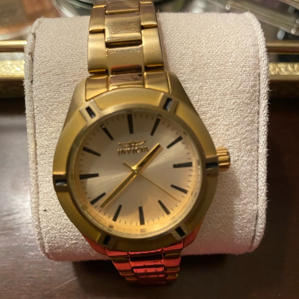 Women's Pro Diver 18K Gold Plated Steel and Dial